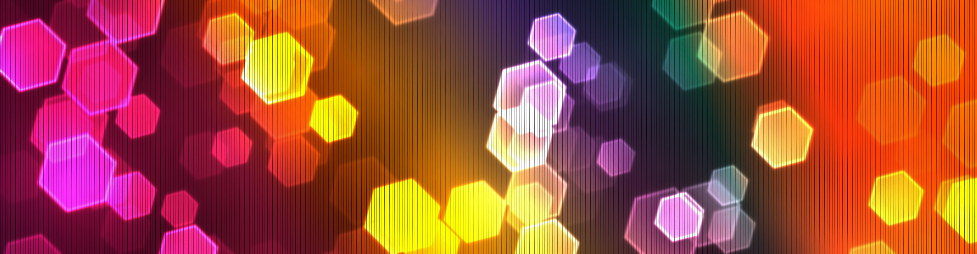 multicolored hexagon pattern